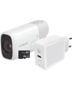 Canon PowerShot Zoom White Essential Kit + Case